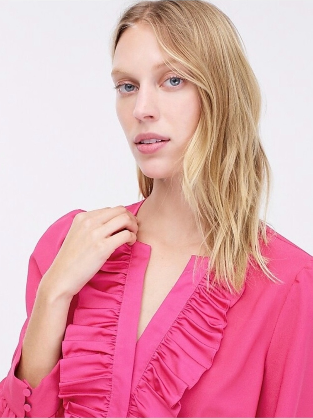 J. CREW 💕 V-Neck Ruffle Blouse - Picture 9 of 14